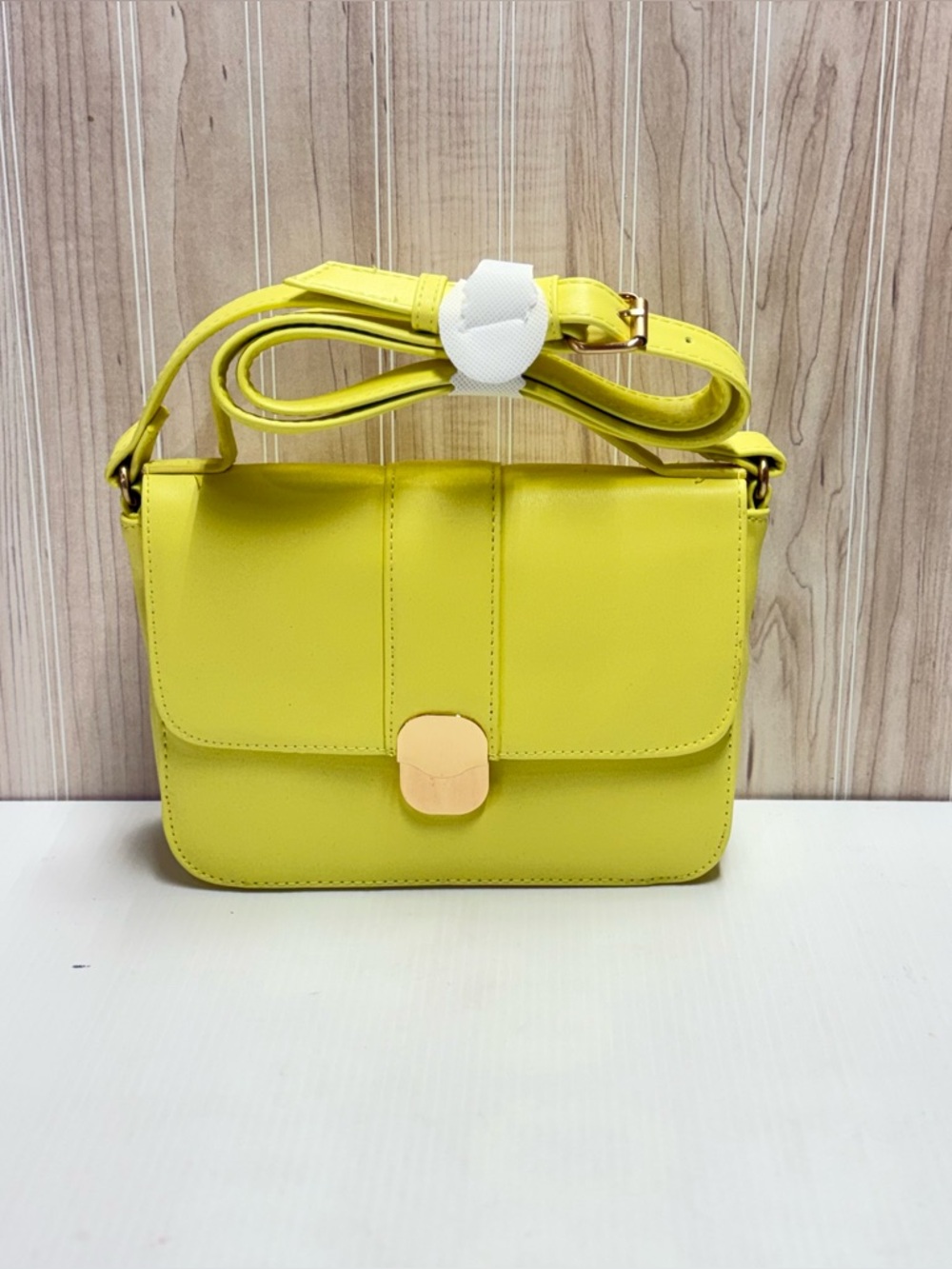 Yellow Crossbody Shoulder Bag - Sleek Everyday Style